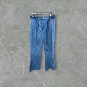 Cleobella Luca Denim Trouser Jeans Flared Blue Size L High Rise